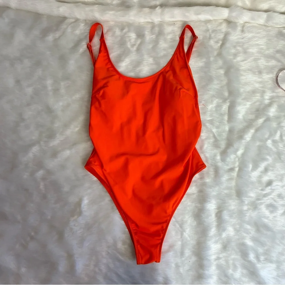 NWT Women One Piece Swimsuit U Neck Tummy Control‎ Swimwear Size